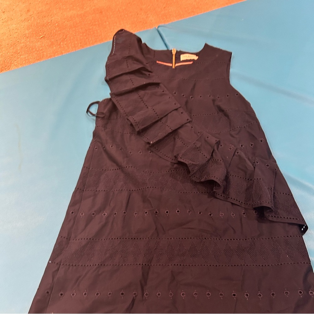 Ted baker ruffle navy color size 2 in ted baker chart